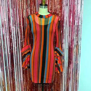 Multi color midi dress
